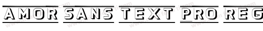 Amor Sans Text Pro Regular字体转换
